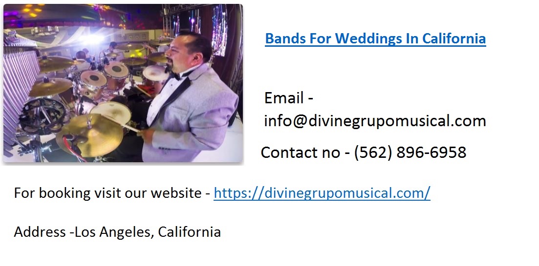 Bands For Weddings In California