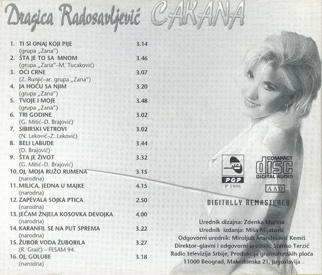 Cakana 1996 Ti si onaj koji pije zadnja