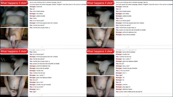 French Hairy Girl Playing On Omegle