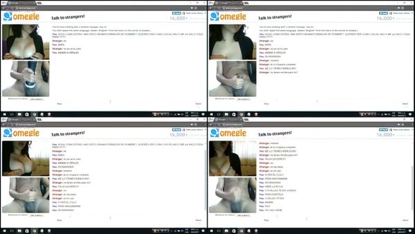 Chica Tetas Grandes En Omegle Le Doy Leche Con Mi Masturbador