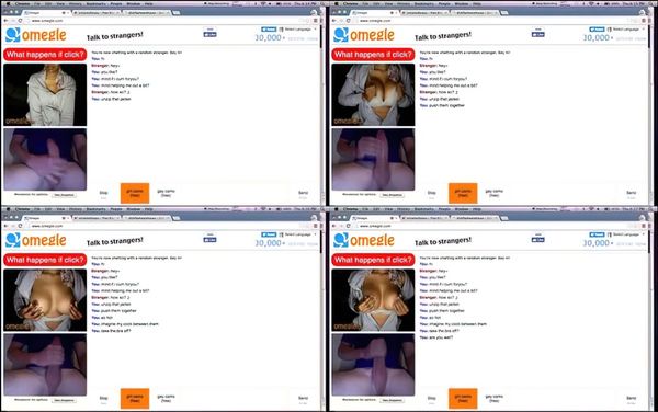 Omegle Girl Spits On Perky Tits