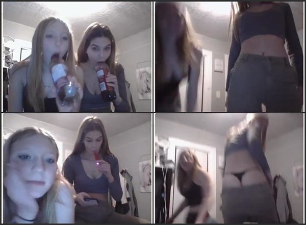 2 Girls Playing Omegle Game And Showing Off