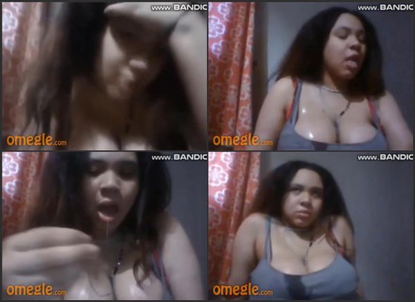 Omegle Busty Latina Drooling All Over Hersel