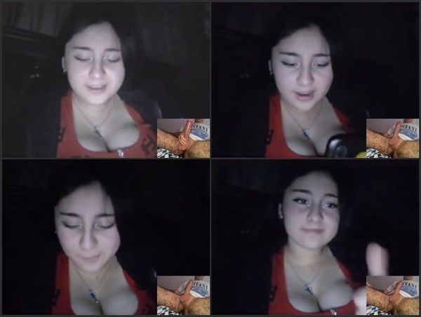 Omegle Reaction – Busty Teen Reacts To ‘gigante’ Dick 9