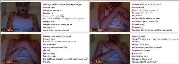 Horny Omegle 18 Yo Plays With Her Yourself For Cum