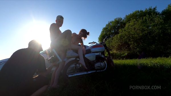 Hot Pearl VS Big Cock Fast Biker BTS - 720p